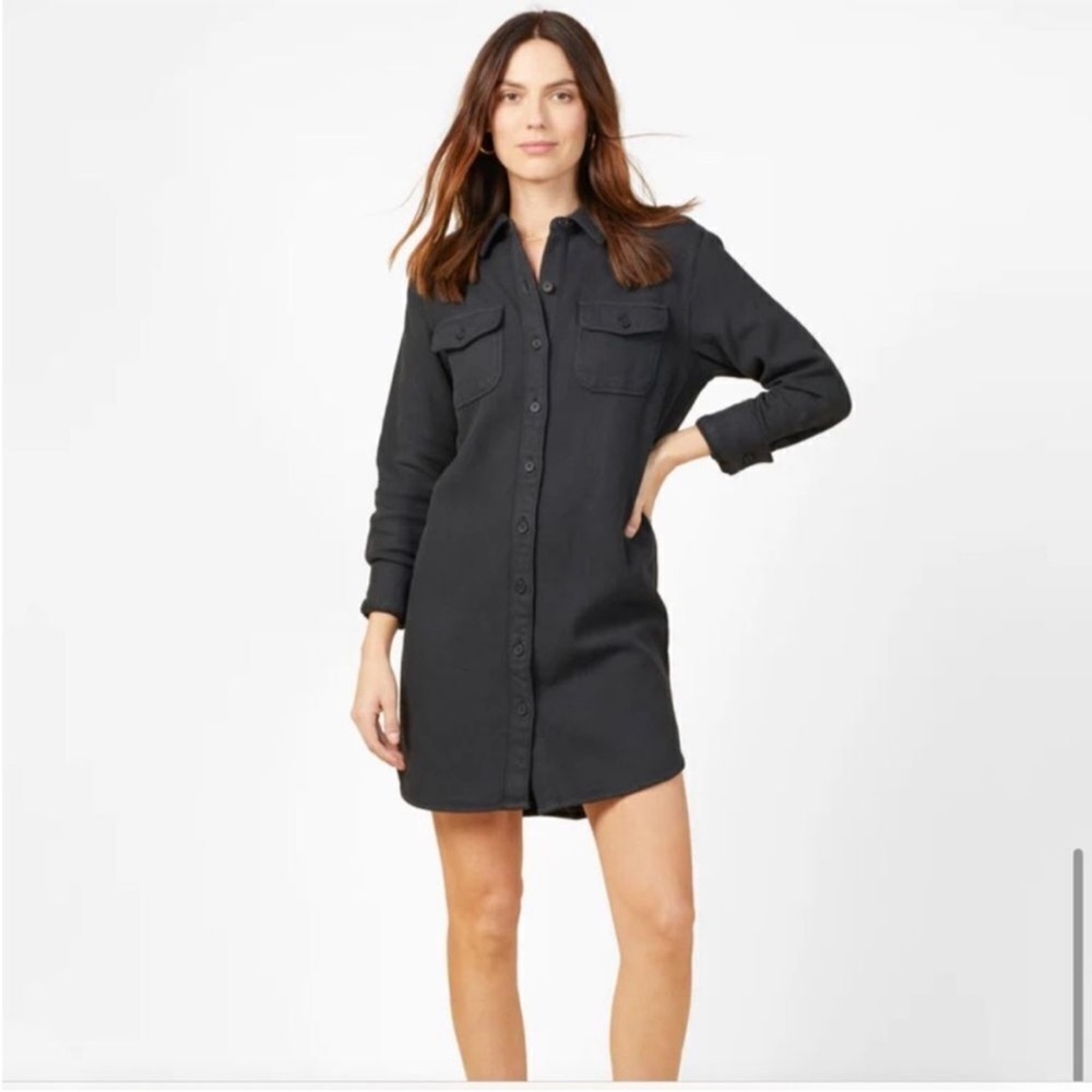 Outerknown Black Blanket Skirt Dress